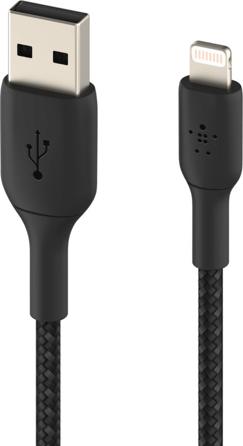 Kabllo Belkin (CAA002bt1MBK) USB-A - Lightning, 1m, e zezë