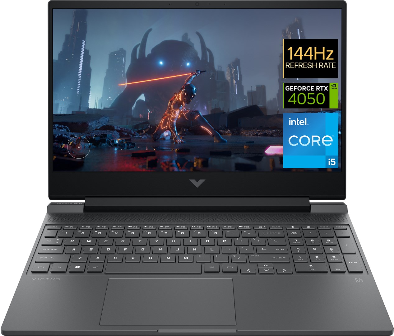 Laptop HP Victus Gaming, 15.6", Intel I5-12500H, 16 GB RAM, 512 GB SSD, NVIDIA GeForce RTX 4050, i zi