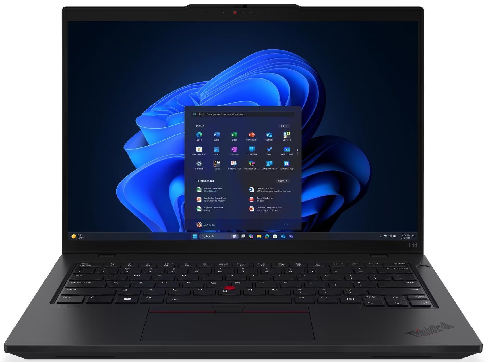Pjesë këmbimi Lenovo ThinkPad L14 Gen 6 AMD, për notebook, e zezë