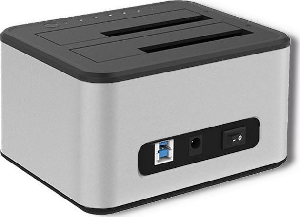 Dok stacioni për disk Qoltec 50316, SATA 2.5"/3.5", USB 3.2 Gen 1, i zi