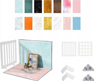 Set studio fotografik PULUZ Shadowless Table, 2x tabla 42x29cm, 14 sfondet fotografikë