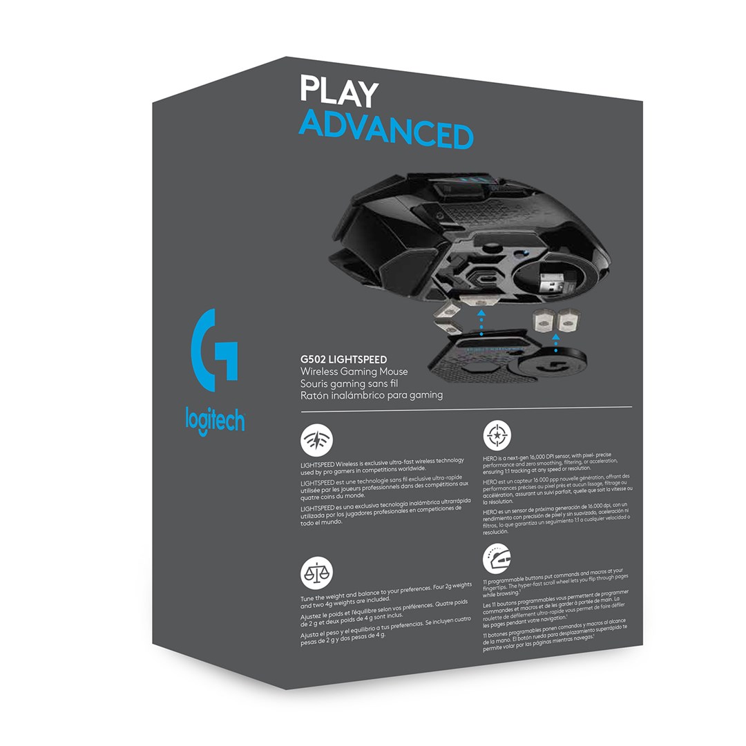 Maus Logitech G G502 LIGHTSPEED, wireless, i zi