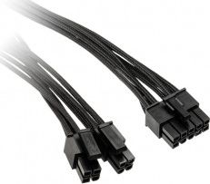 Kabllo Be queit! ATX/EPS 8-pin në ATX/EPS 8-pin, 0.45m, e zezë