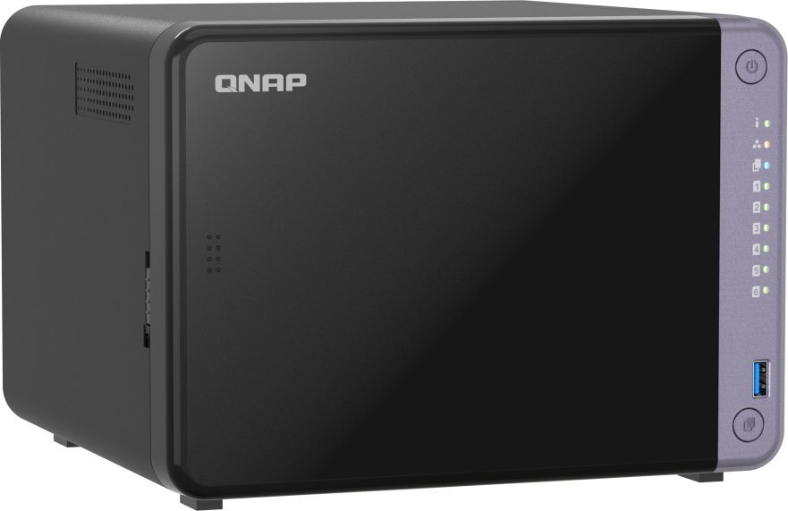 NAS сервер QNAP TS-632X-4G, 6 слотови, 4GB RAM, сива