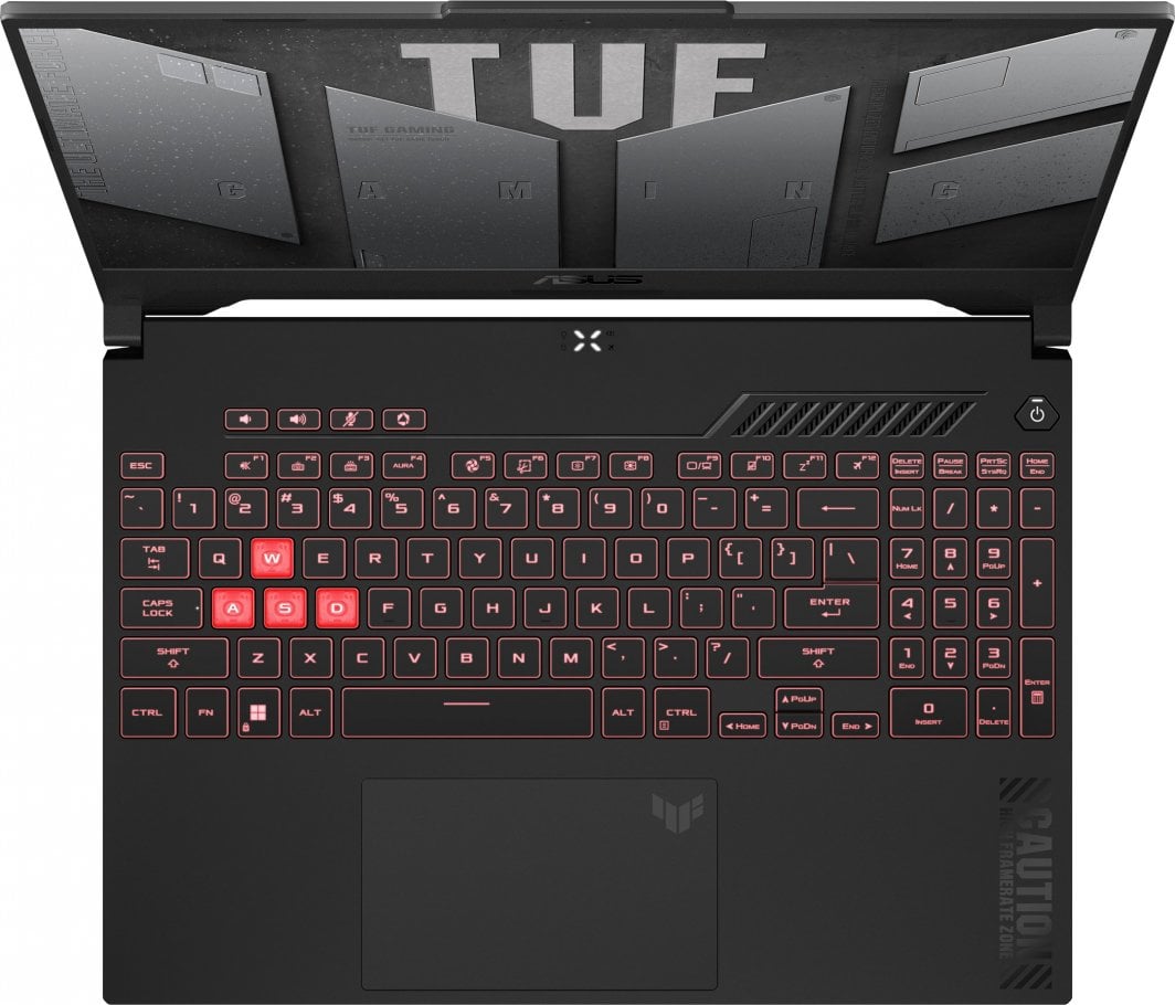 Laptop ASUS TUF Gaming A15, 15.6", AMD Ryzen 9 8945HS, 32 GB RAM, 512 GB SSD, NVIDIA GeForce RTX 4070, i zi dhe i hirtë
