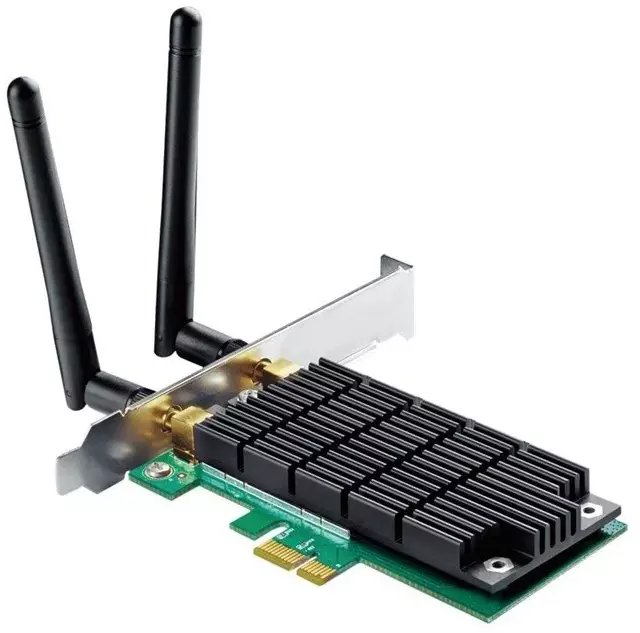 Kартичка за мрежа Wi‑Fi TP-Link Archer T4E, PCI Express x1, AC1200, со два опсега