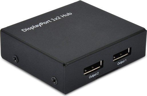 Видео сплитер VALUE 2x DisplayPort, 4K, за десктоп, црн