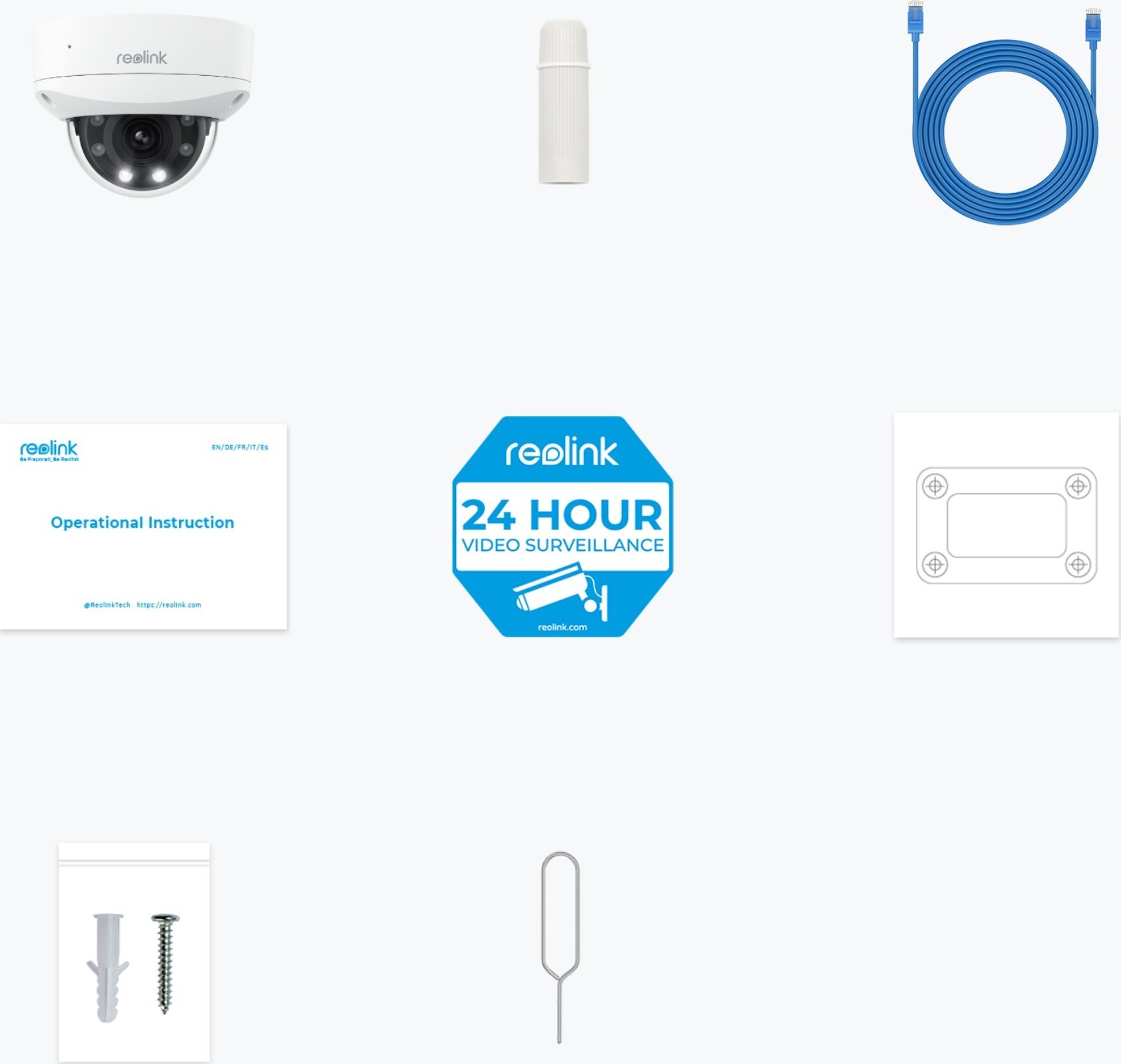Kamerë sigurie Reolink P437, 4K Ultra HD, PoE, IP67, e bardhë