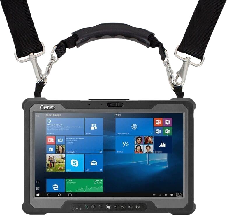 Rrip shpatulle InfoCase Fieldmate Mobility Bundle, për tablet Getac, dorezë e mbështjellë, i zi