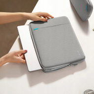 Çantë mbrojtëse Tomtoc Defender A13 për MacBook Air Pro 14", organizues kabllosh, gri