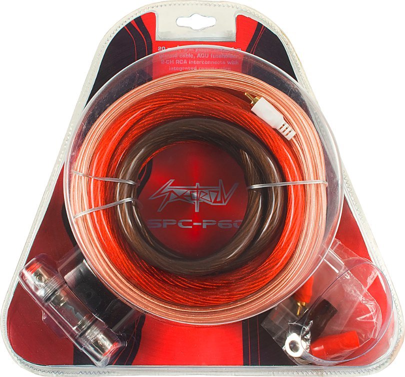 Set kabllosh audio për veturë Spectron Ccaw, 20mm², kabllo RCA 5m