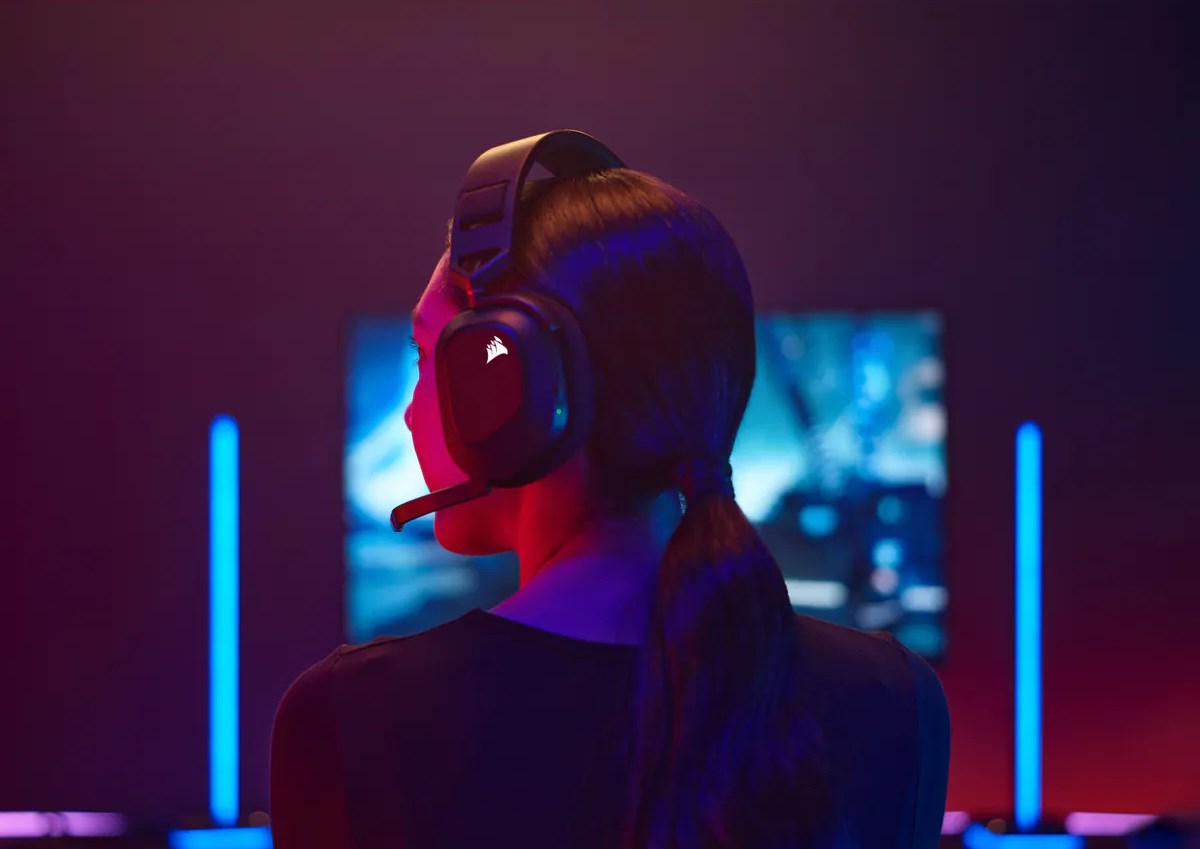 Kufje CORSAIR HS80 RGB, wireless, të zeza