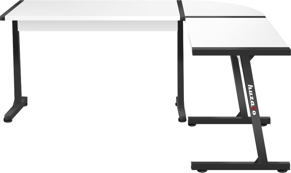 Tavolinë gaming Huzaro Hero 6.0, qoshe L, e bardhë