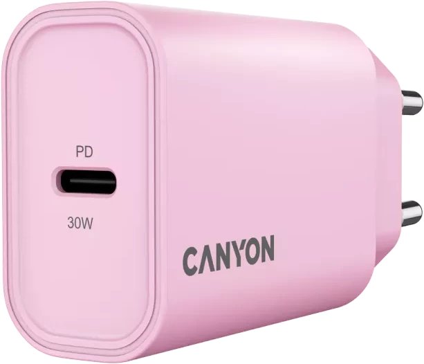 Karikues USB Canyon OnCharge 30CL, 30W, Power Delivery, rozë