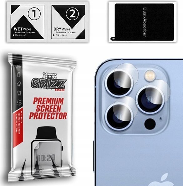 Mbrojtës xhami kamerë 2 copë për Realme Narzo 60 Pro, transparent