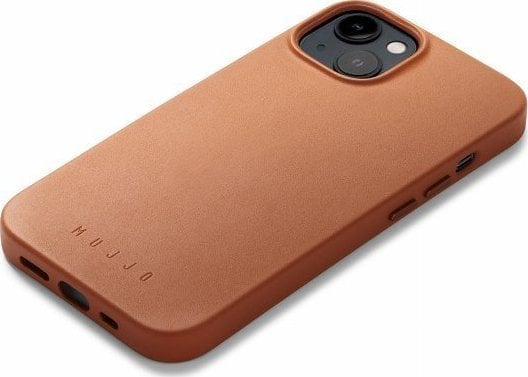 Mbulesë Mujjo Full Leather me MagSafe për iPhone 14 Plus, lëkurë cilësore, kafe