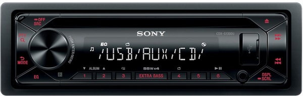 Radio e makinës Sony CDX-G1300U