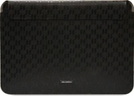 Çantë sleeve për laptop Karl Lagerfeld Saffiano Plaque, 14", lëkurë ekologjike, e zezë