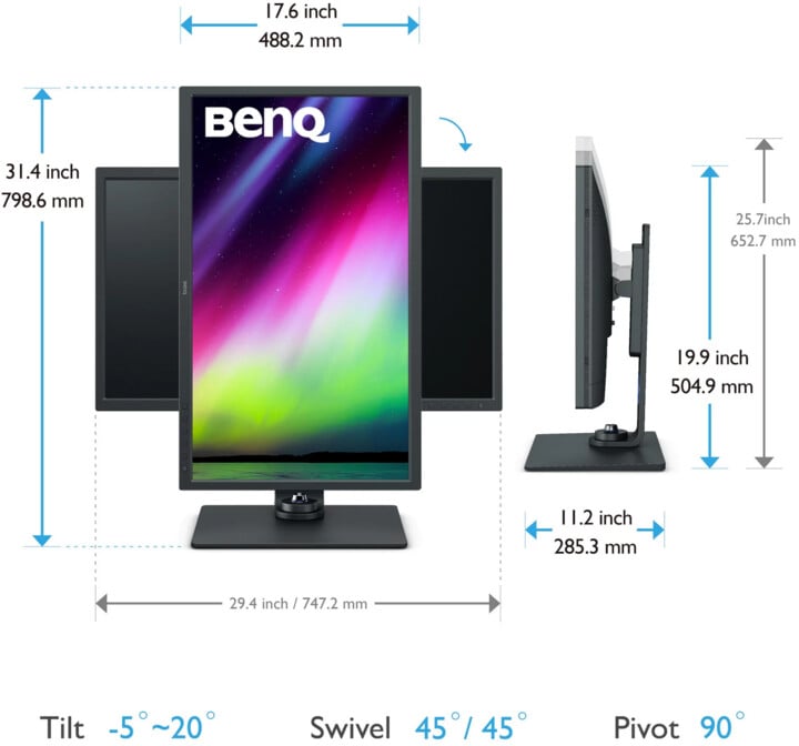 Monitor BenQ SW321C - LED, 31.5", UHD, i zi