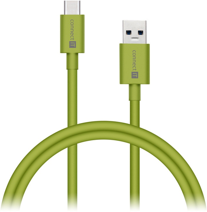 Shfaq detaje për Kabllo CONNECT IT Wirez COLORZ, USB-C në USB-A, 1m, e gjelbërt Kabllo CONNECT IT Wirez COLORZ, USB-C në USB-A, 1m, e gjelbërt