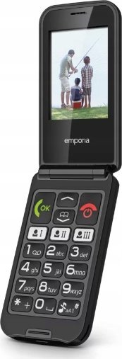 Telefoni me kapak Emporia EmporiaTALKglam, 2.4", 94 g, i zi