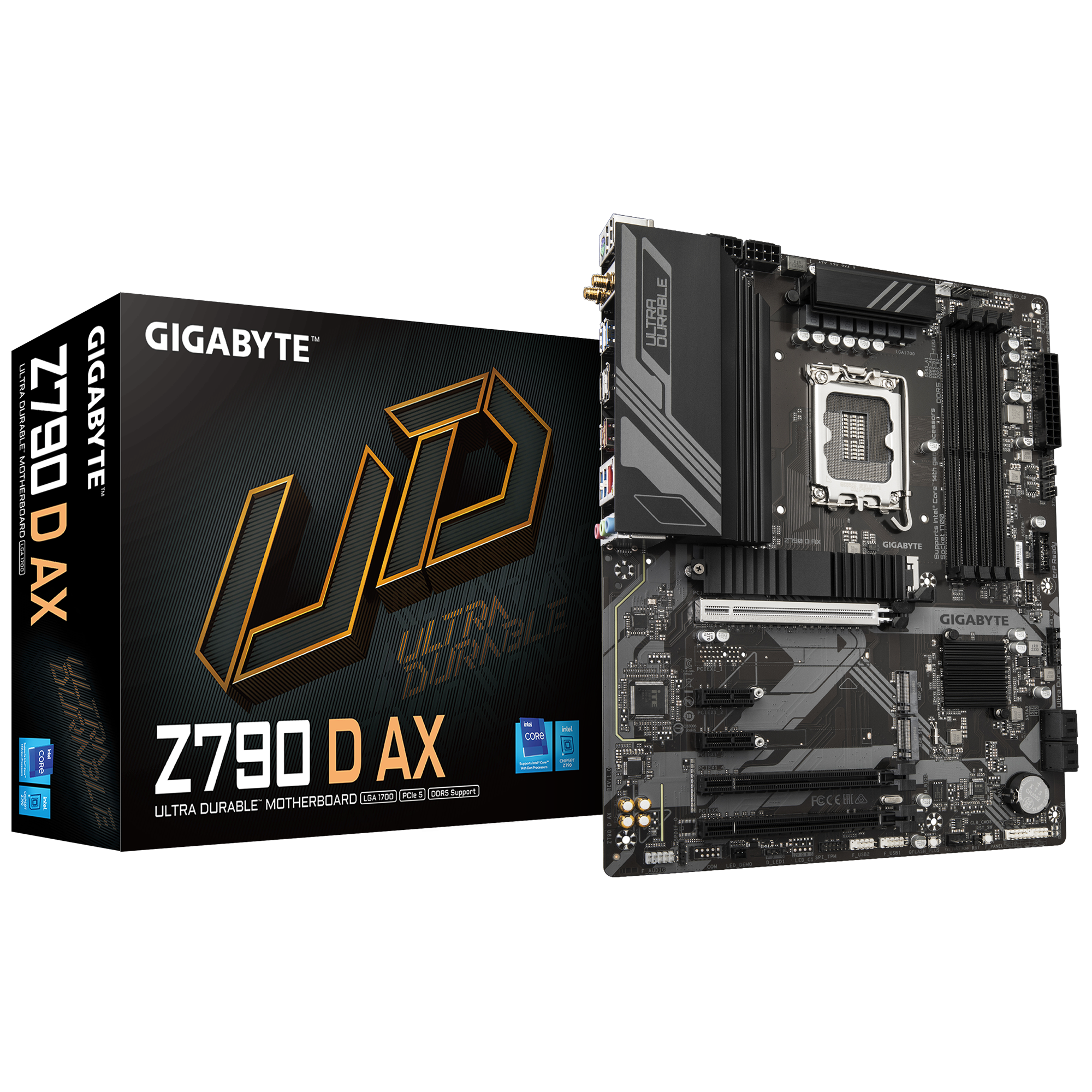Pllakë amë GigaByte MB Z790 D AX, LGA1700, 4*DDR5, Wi-Fi, e zezë