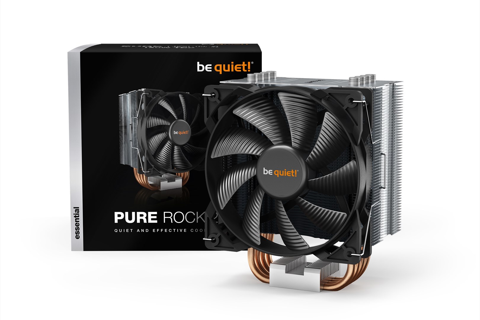 Ftohës CPU bequiet! PURE ROCK 2, 150W TDP, 120mm PWM Fan, i argjendtë