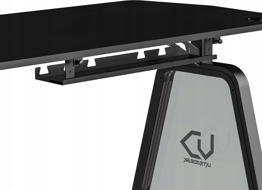Tavolinë gaming Ultradesk BOOSTER, 136x70.5 cm, ndriçim RGB, e zezë