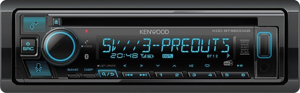 Radio makine Kenwood KDC-BT960DAB, Bluetooth, DAB+, e zezë