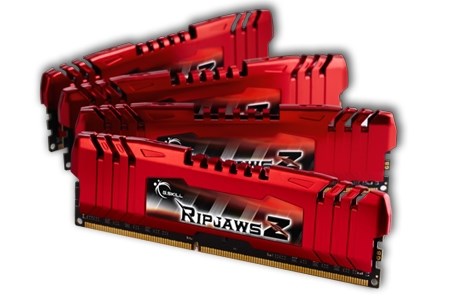 Memorie RAM G.Skill RipjawsZ, 32GB, DDR3, 1600MHz, CL10, e kuqe
