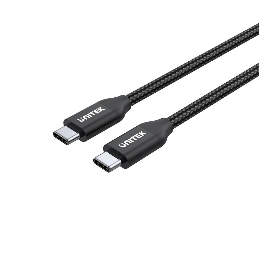 Kabllo Unitek, USB-C në USB-C, 2m, e zezë