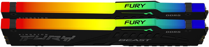 Module të memories Kingston Fury Beast RGB 32GB (2x16GB) DDR5 4800 CL38