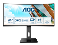 Monitor AOC P2 CU34P2A, 34", 3440 x 1440, 100 Hz, i zi