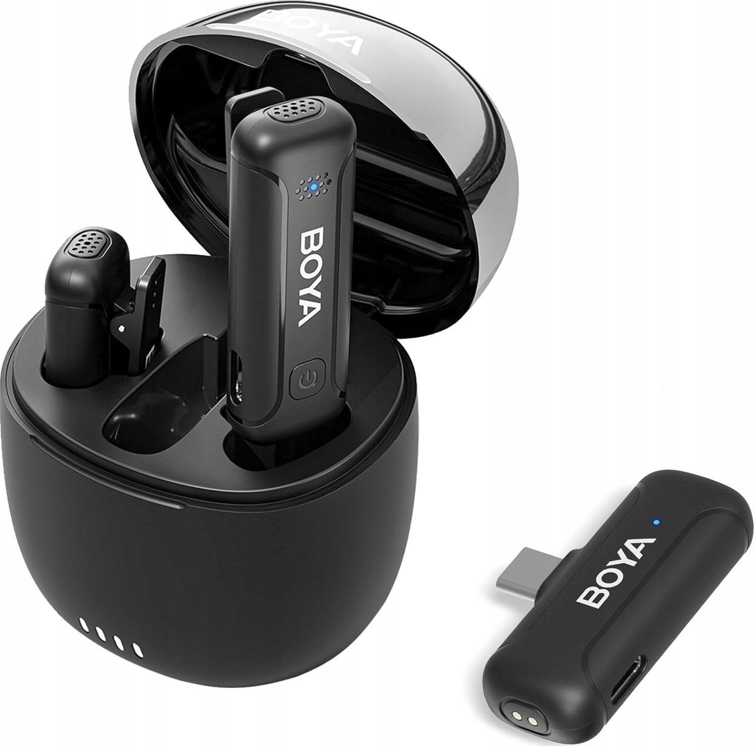 Микрофон без жица BOYA Wireless Lavalier, USB-C, поништување шум, за Android