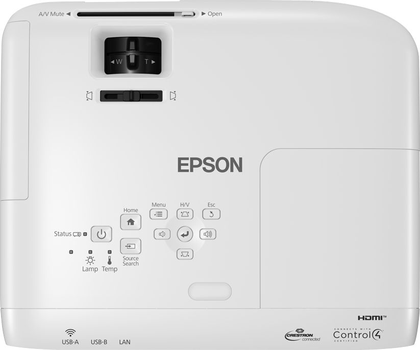 Проектор Epson EB-W49, 3800 ANSI Lumens, WXGA 1280x800, бел