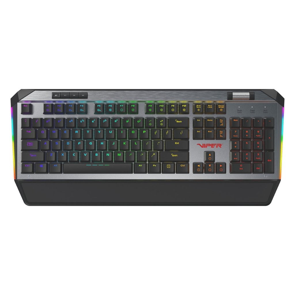 Tastierë mekanike Gaming Patriot Memory V765, USB, RGB, e zezë / e hirtë