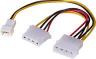 Kabllo për furnizim të energjisë Akyga AK-CA-35 (MOLEX / MOLEX + 3pin 12V FM PVC 0.15m) - AK-CA-35