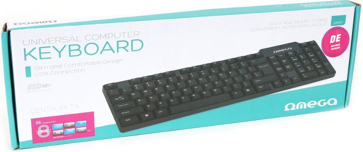 Tastierë Omega OK-05 Wired DE (OK05TDE), e zezë