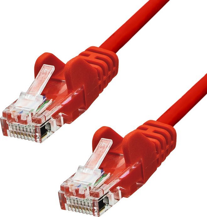 Мрежен кабел ProXtend CAT5e, U UTP, 25 cm, црвен