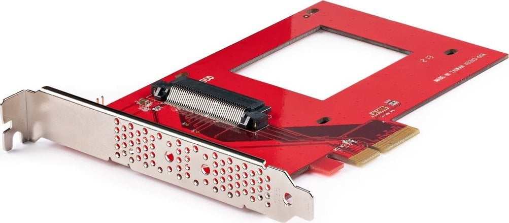 Kartelë adapteri StarTech.com U.3 në PCIe, PCIe 4.0 x4, për SSD 2.5" U.3 NVMe, e zezë
