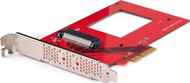 Kartelë adapteri StarTech.com U.3 në PCIe, PCIe 4.0 x4, për SSD 2.5" U.3 NVMe, e zezë