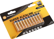 Bateri alkaline GoGEN Super Alkaline AAA LR03, 1.5V, paketim 10 copë
