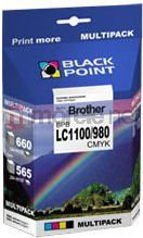 Ngjyrë për printer Black Point BPBLC1100 / 980CMYK (bruz, vjollcë, e verdhë, e zezë)