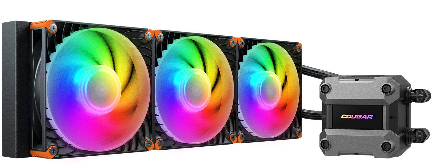 Ftohës uji CPU Cougar Poseidon Ultra 360, 360mm, ARGB, i zi