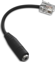 Adapter audio Sonoff AL010, Mini Jack në RJ9 RJ11, për sensorë Sonoff, i zi