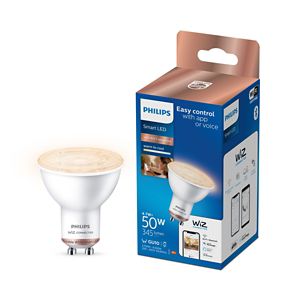 Llambë inteligjente Philips Wiz GU10, LED 50W, dritë e bardhë e ftohtë dhe e ngrohtë