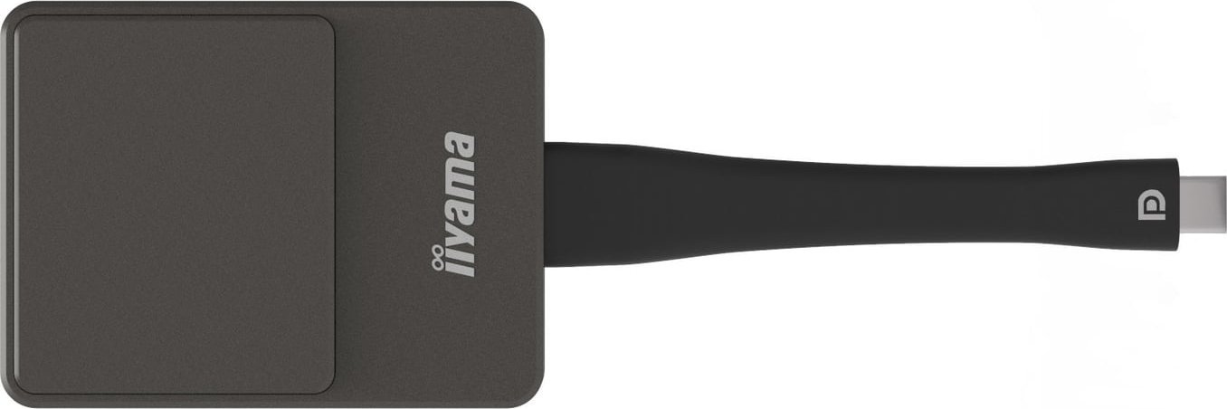 Adapter prezantimi Iiyama WP D002C, Smart TV Dongle, USB C, 4K Ultra HD, i zi argjendtë