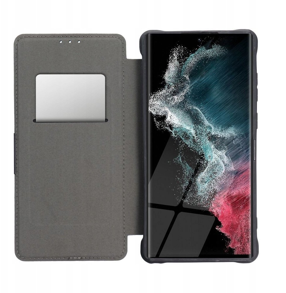 Kabullë telefoni Razor Book për Samsung S24 FE, me kapak, e zezë