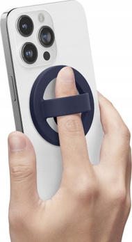 Mbajtëse MagSafe Spigen Caseology Nano Pop, silikon, rrotullim 360°, blu navy