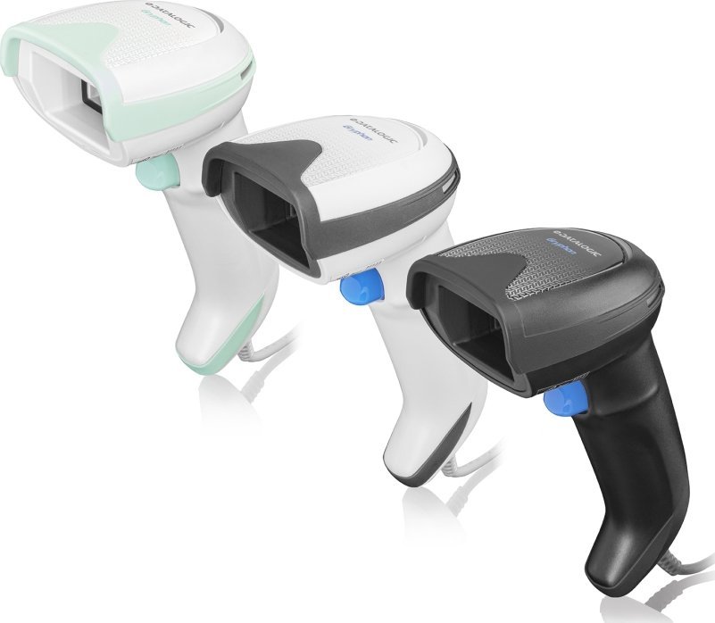 Читач на баркодови Datalogic Gryphon GBT4500, 1D 2D, Блутут, бел